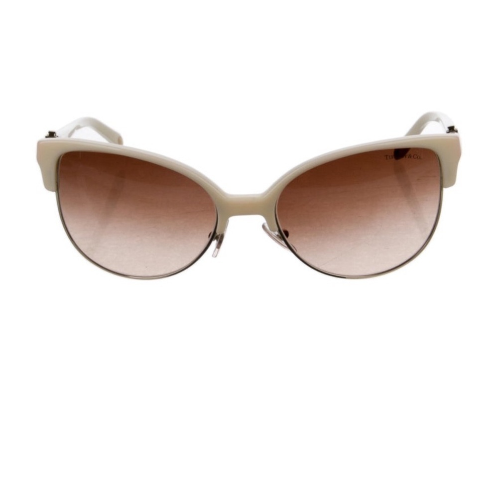 Tiffany & Co. Ivory Cat-Eye Sunglasses| Tiffany Luxury Cat Eye Sunglasses